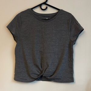 GapFit Women's Gray Twist Front Tee
